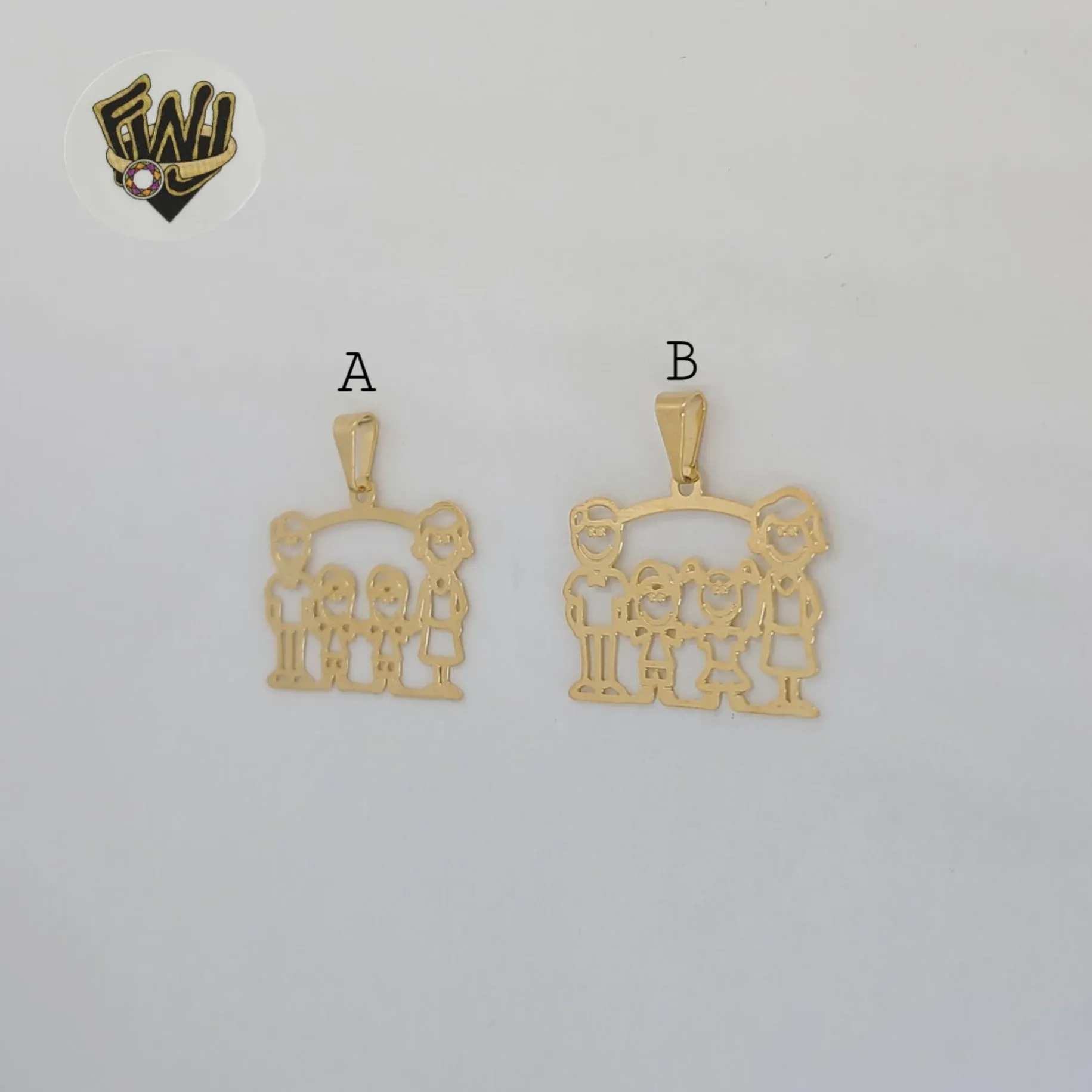 (1-2282-1) Gold Laminate - Family Pendants - BGF