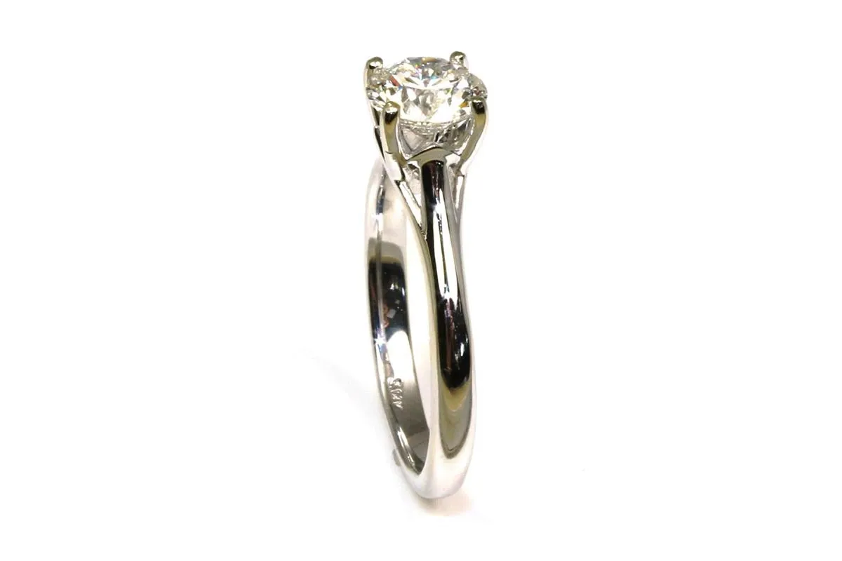 1.01ct Round Diamond Solitaire Ring