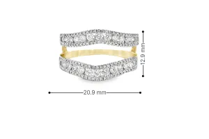 10K Gold 0.72 CTW Diamond Ladies Enhancement Band