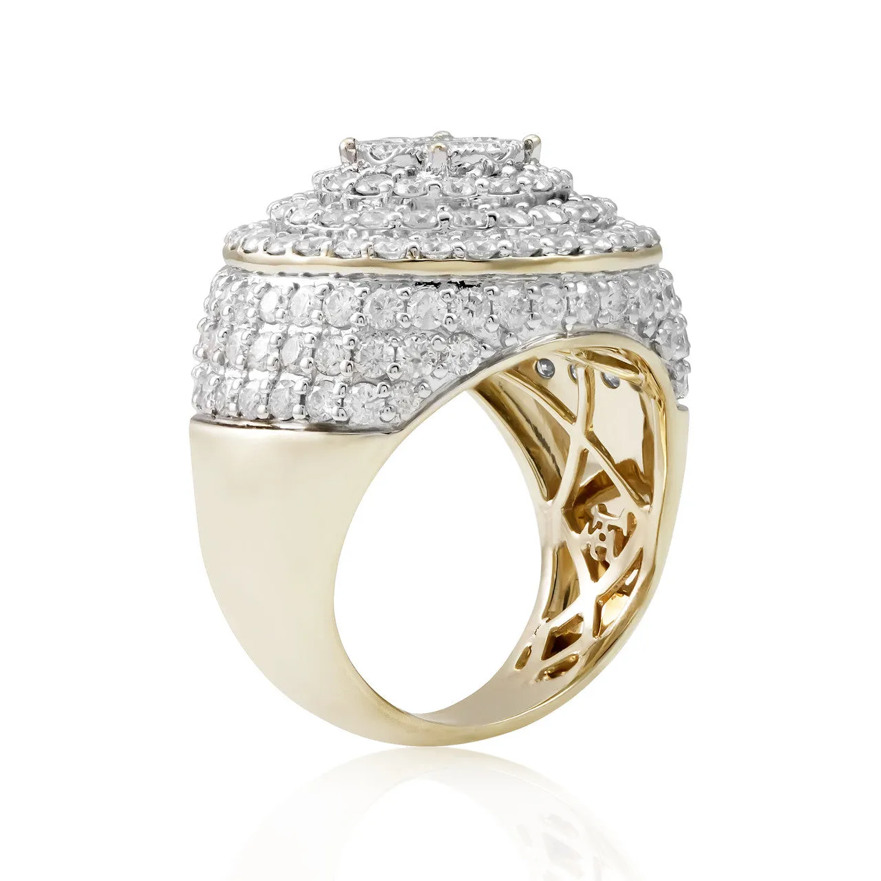 10K Yellow Gold 4.22ct Diamond Ring