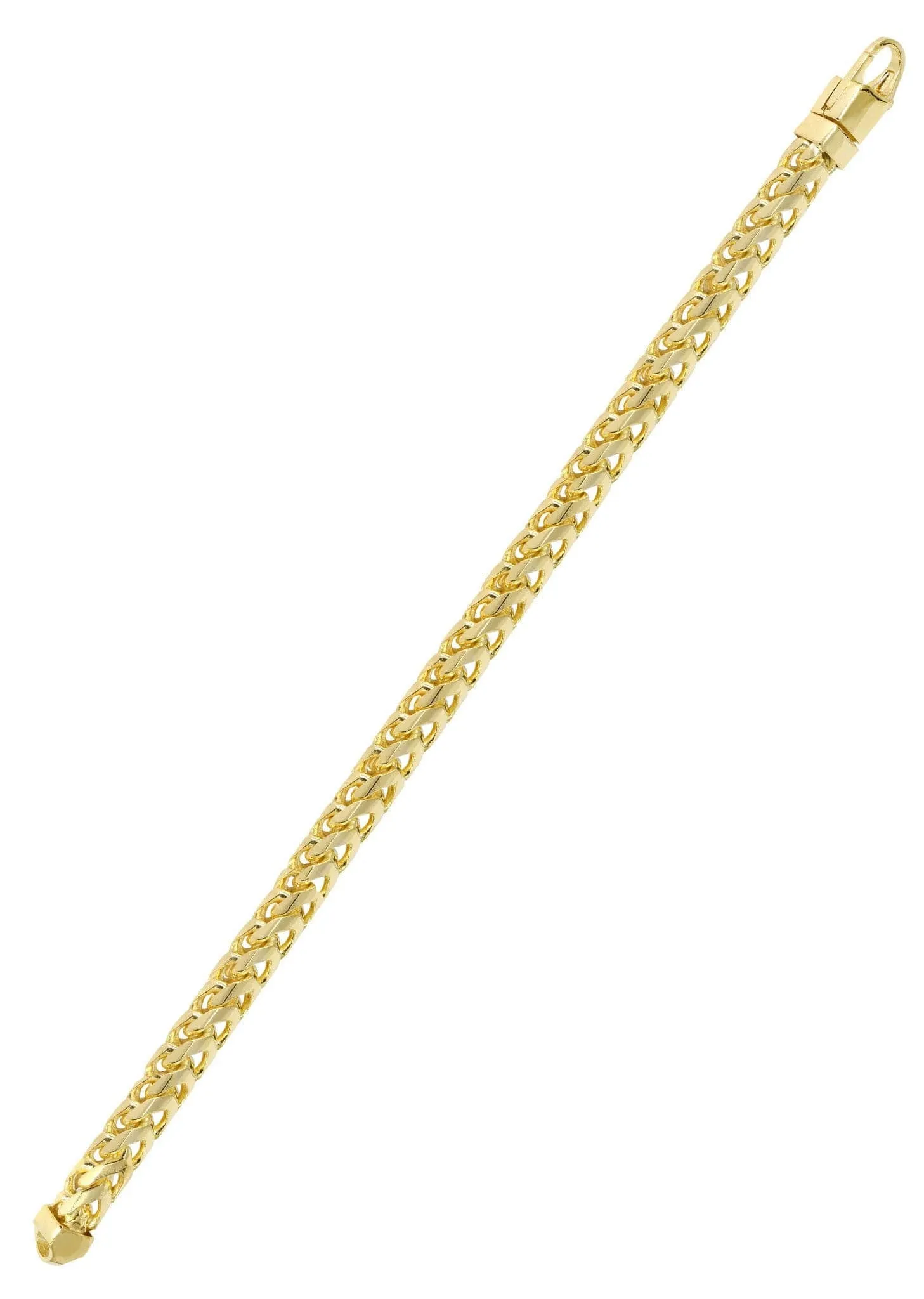 14K Gold Bracelet Solid Franco