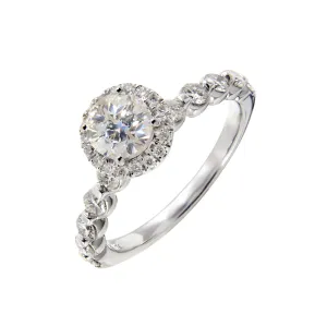 14K White Gold Tdw. 1.00ct Diamond Ring - 20733674