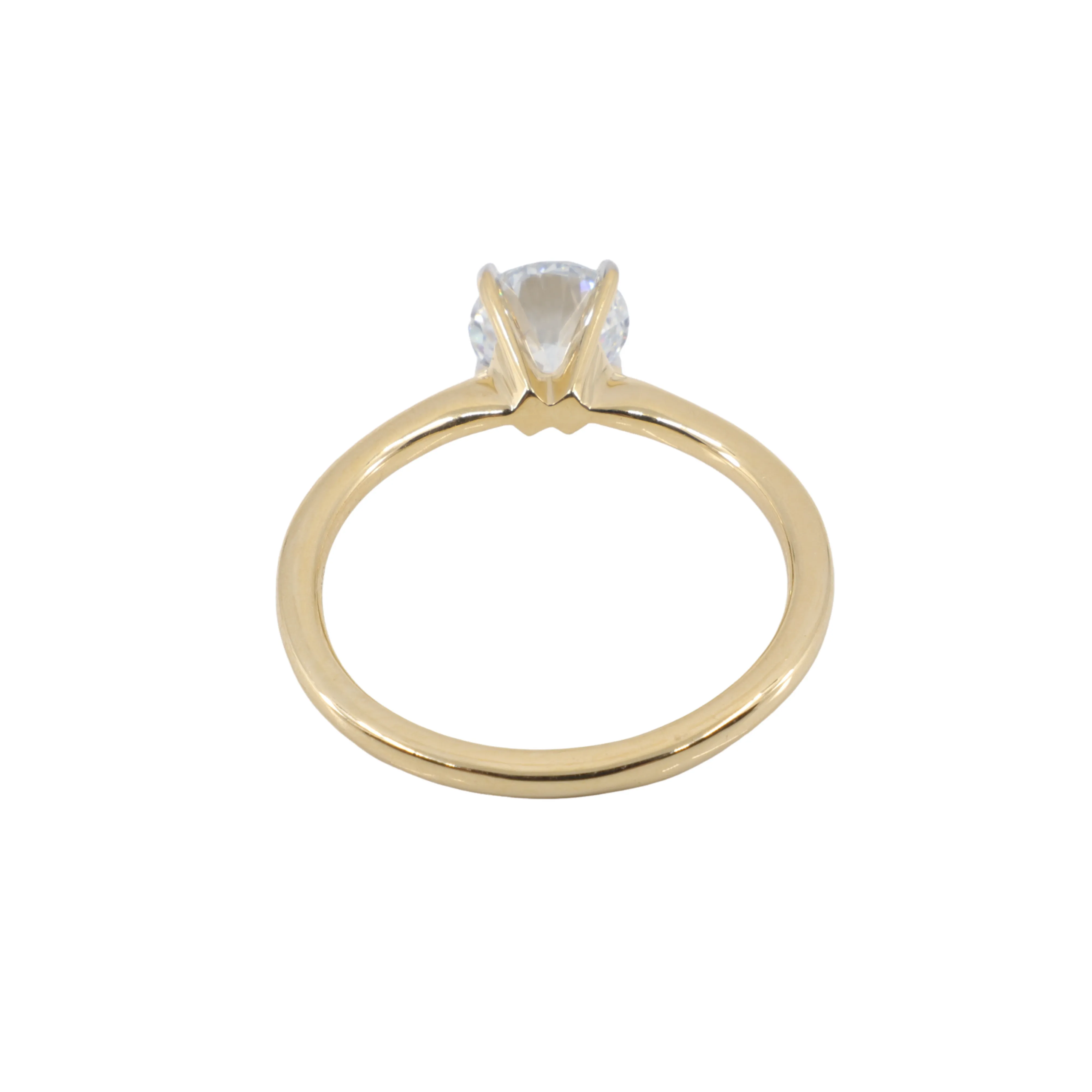 18K Yellow Gold 1.00ct Lab-Grown Diamond Engagement Ring - 20753931