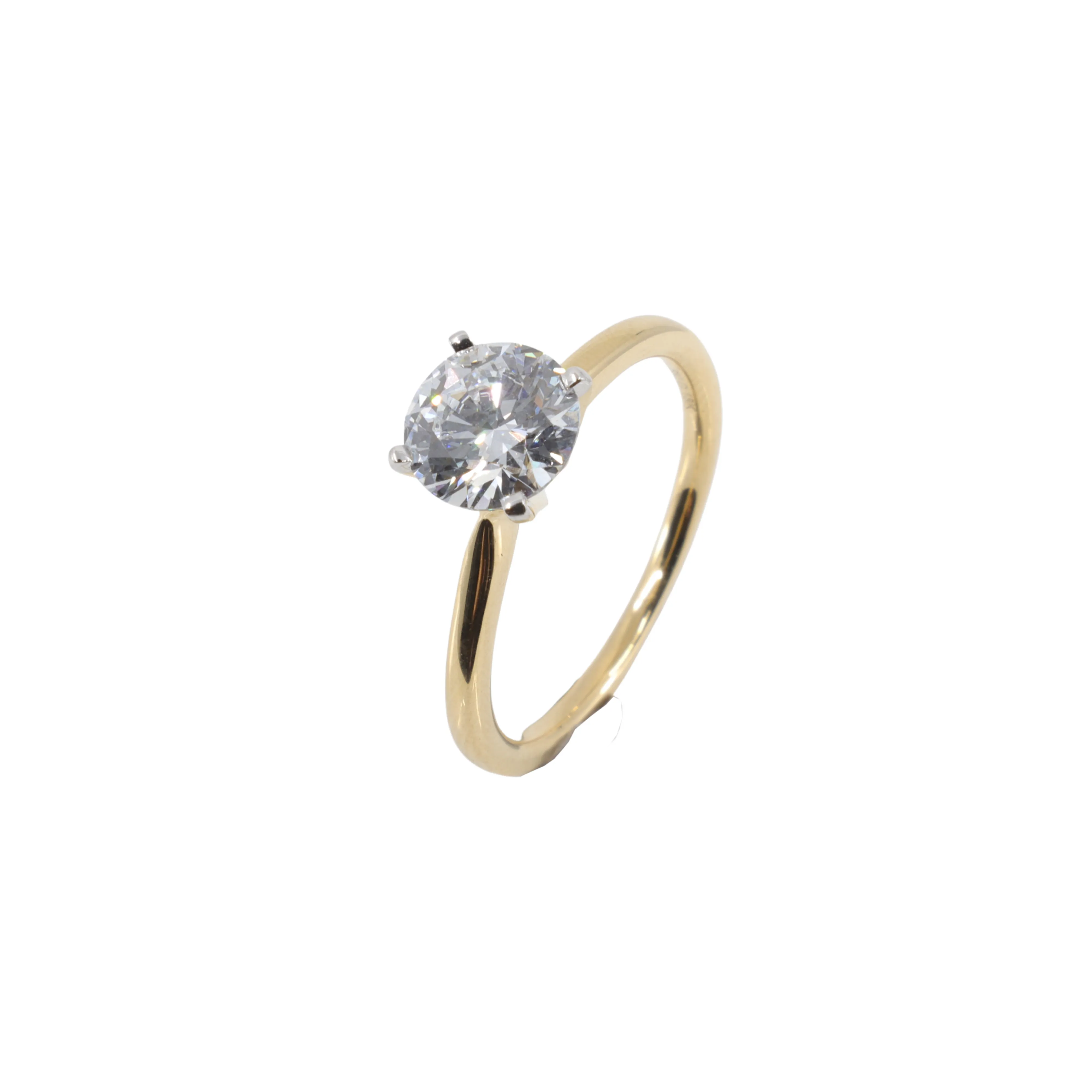 18K Yellow Gold 1.00ct Lab-Grown Diamond Engagement Ring - 20753931