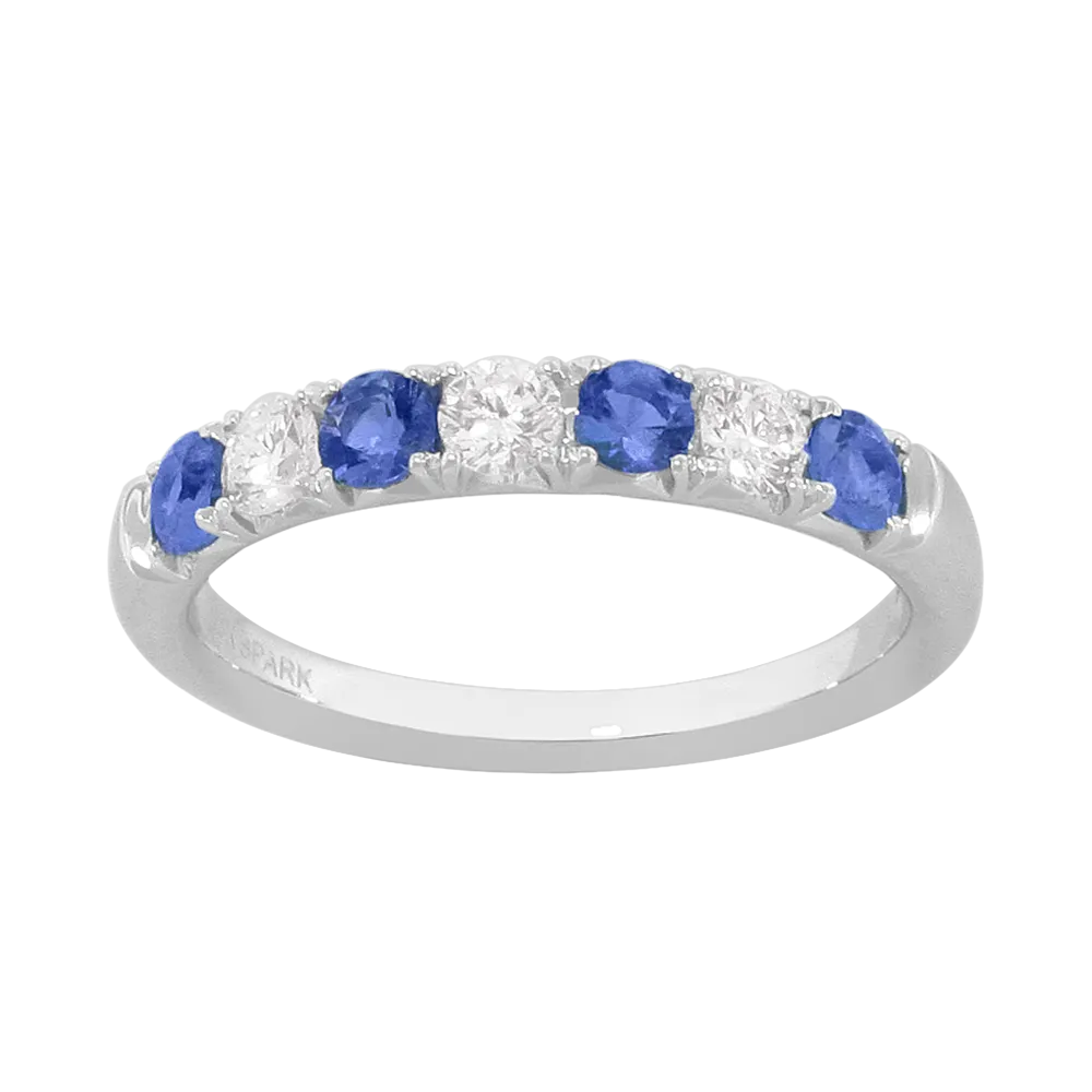 .30 CT DIAMOND .48 CT SAPPHIRE RING