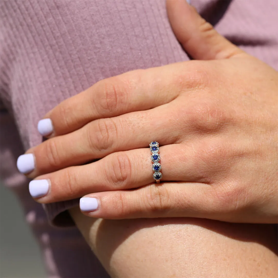 Aoki Sapphire and Diamond Ring