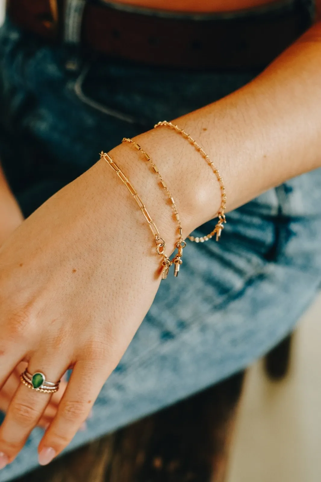 Asteroid Chain Bracelet - Rose Gold Filled