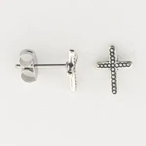 Beaded Cross Studs