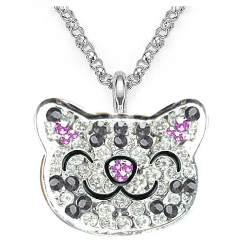 Big Bang Theory Soft Kitty Crystal Ring Necklace