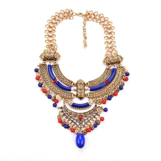 Big Bohemian Gypsy Collar Necklace