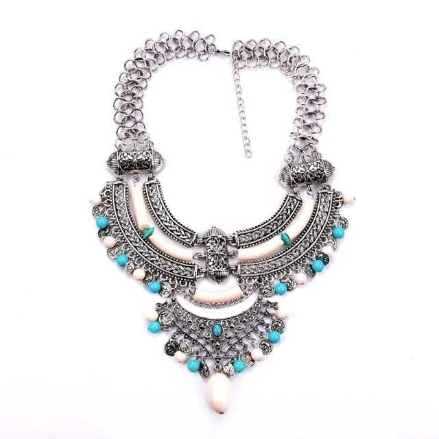 Big Bohemian Gypsy Collar Necklace