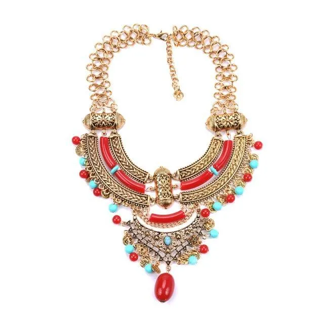 Big Bohemian Gypsy Collar Necklace