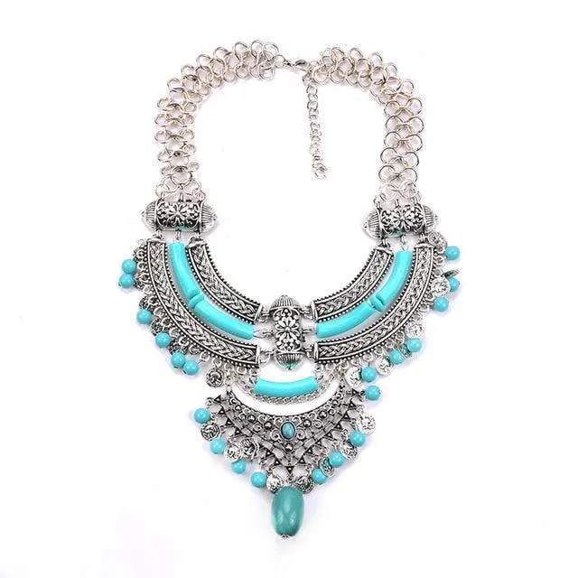 Big Bohemian Gypsy Collar Necklace