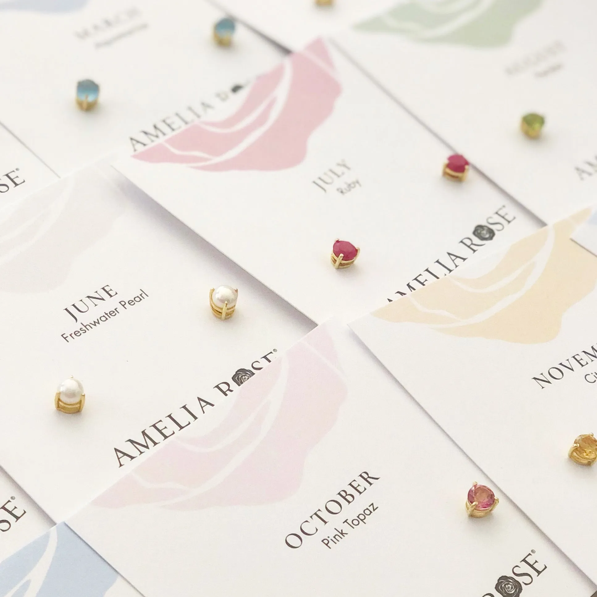 Birthstone Earring-July Ruby