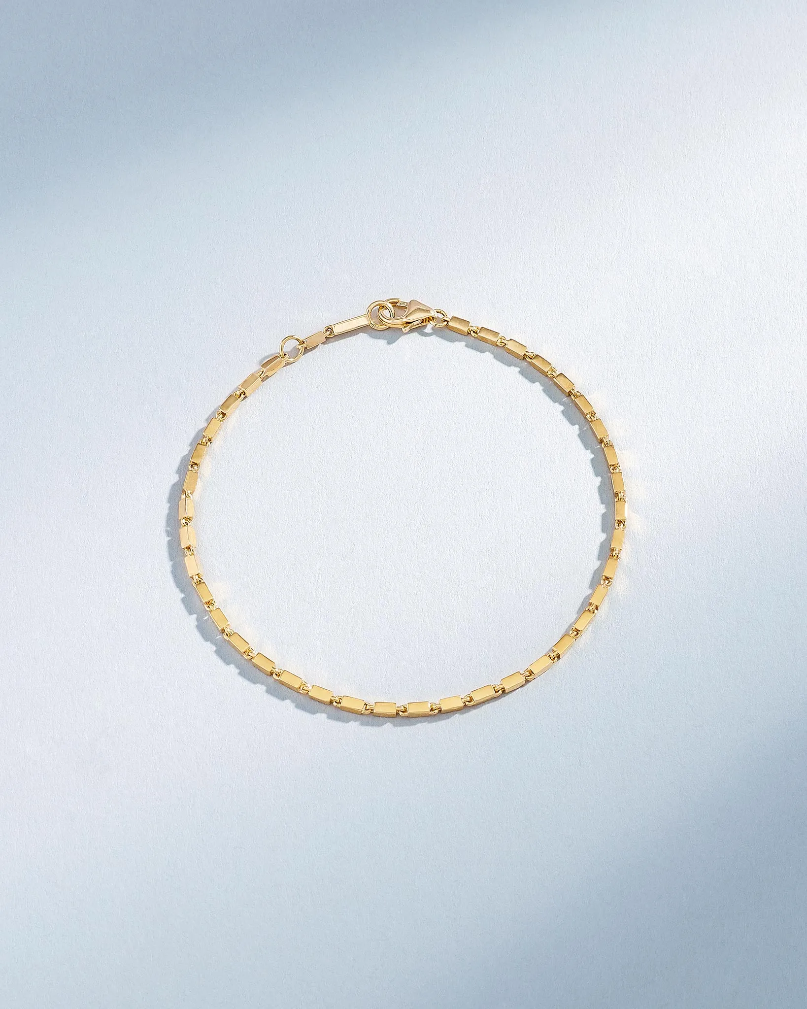 Block-Chain Thin Bracelet