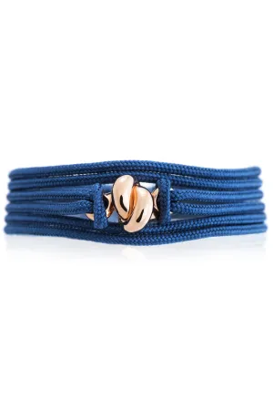 Blue Cord Love Knot Bracelet