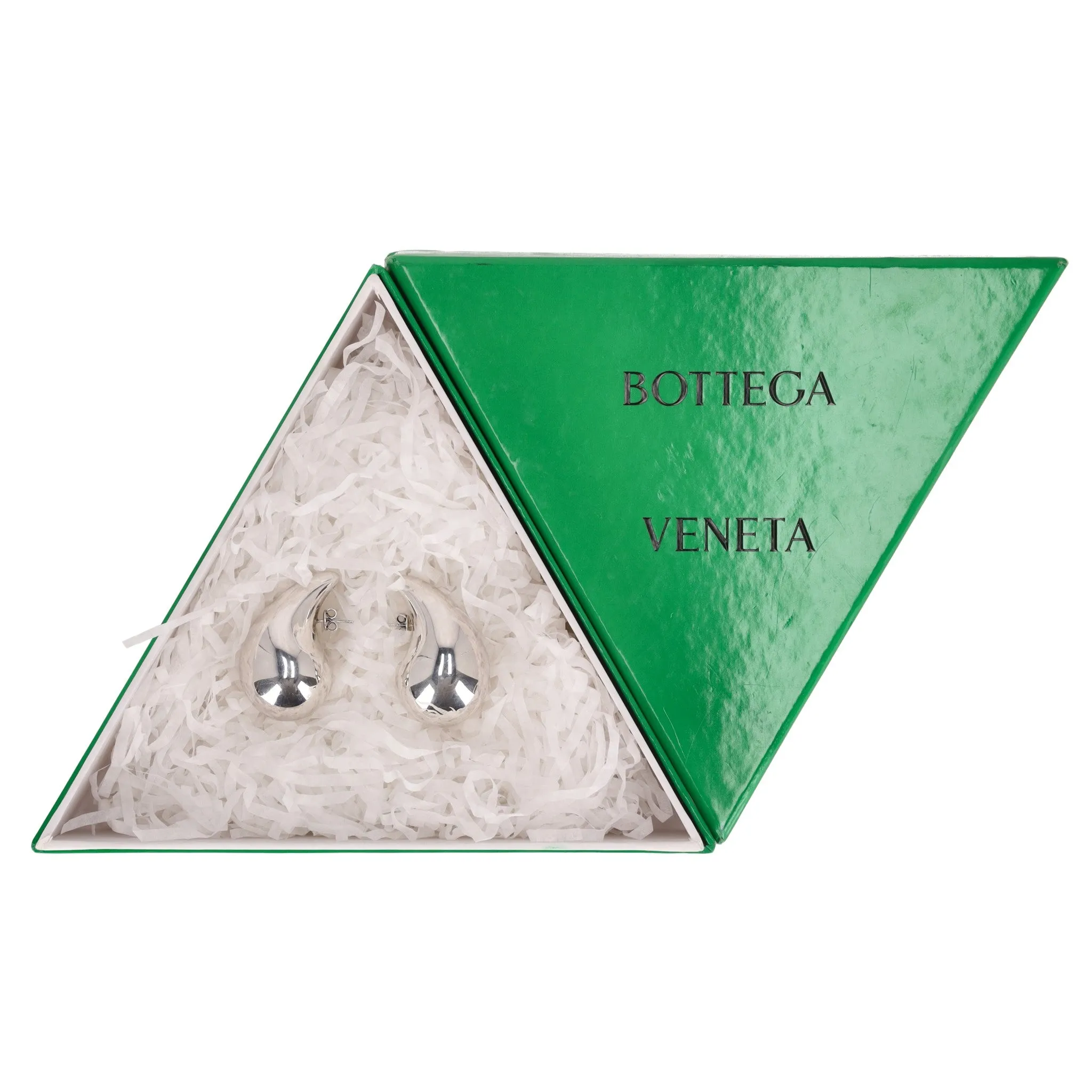 Bottega Veneta Sterling Silver Drop Earrings