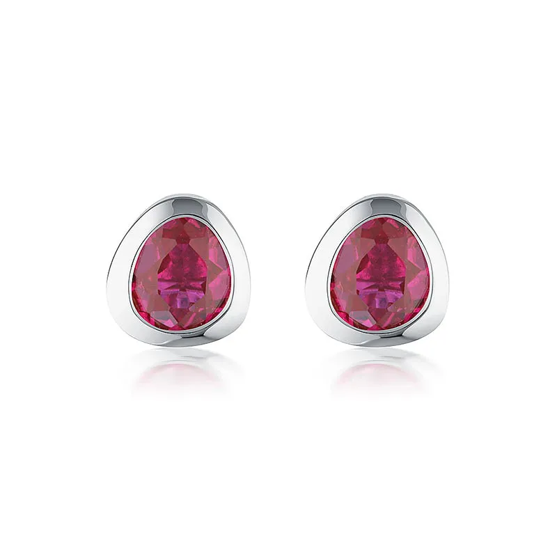 CELEBRATION STUDS - RUBY RED CORUNDUM