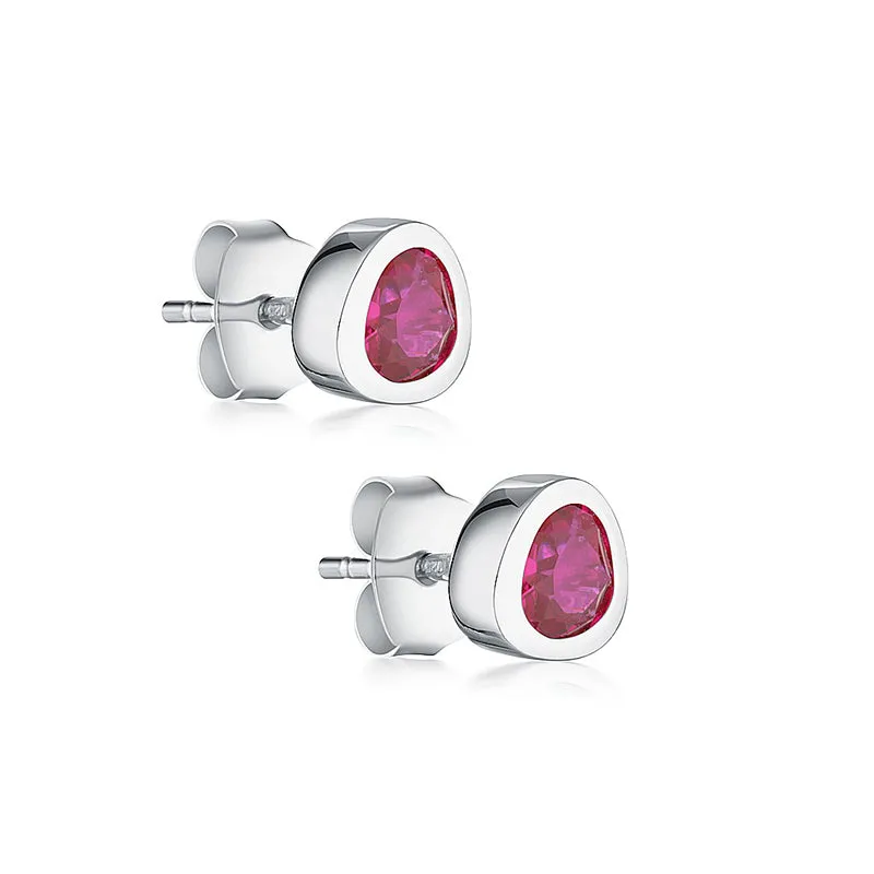 CELEBRATION STUDS - RUBY RED CORUNDUM