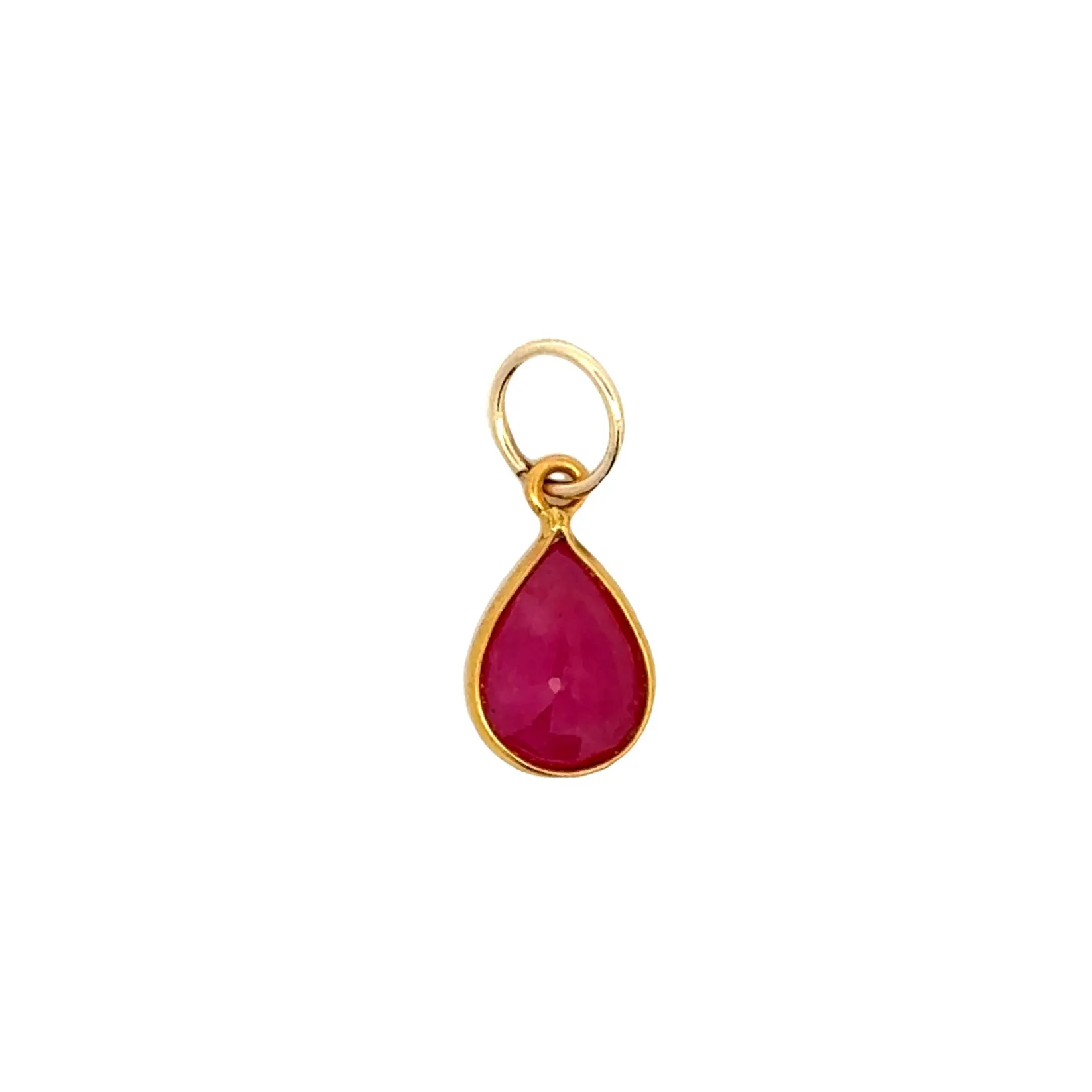 Channel Set Ruby Pendant