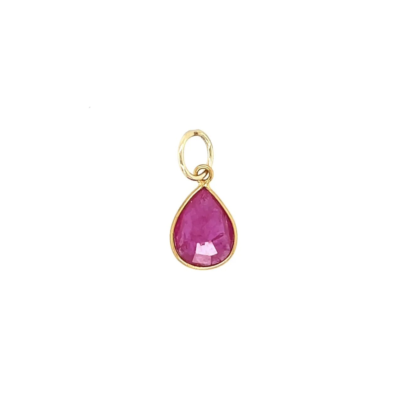 Channel Set Ruby Pendant