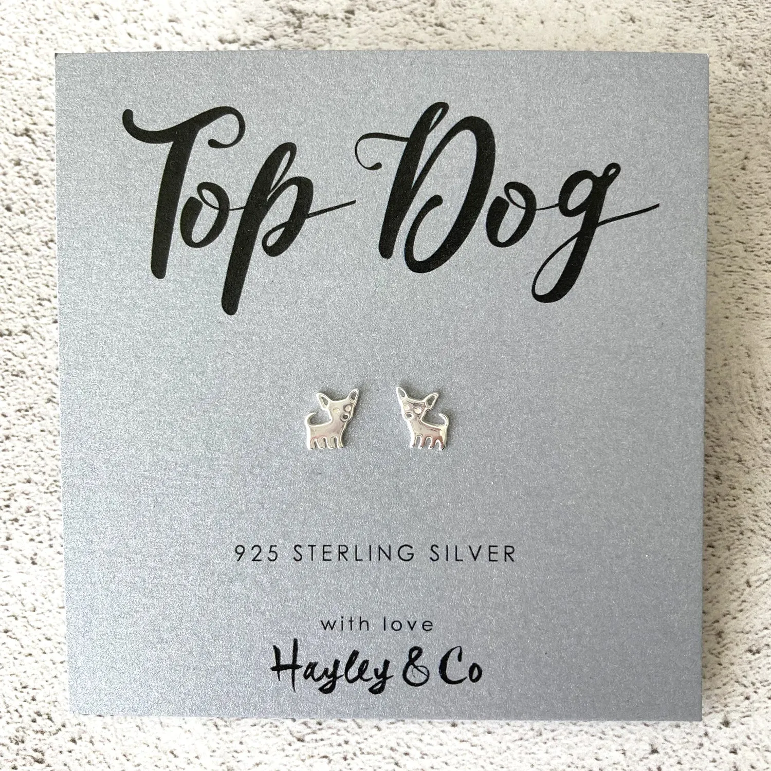 Chihuahua Sterling Silver Earrings