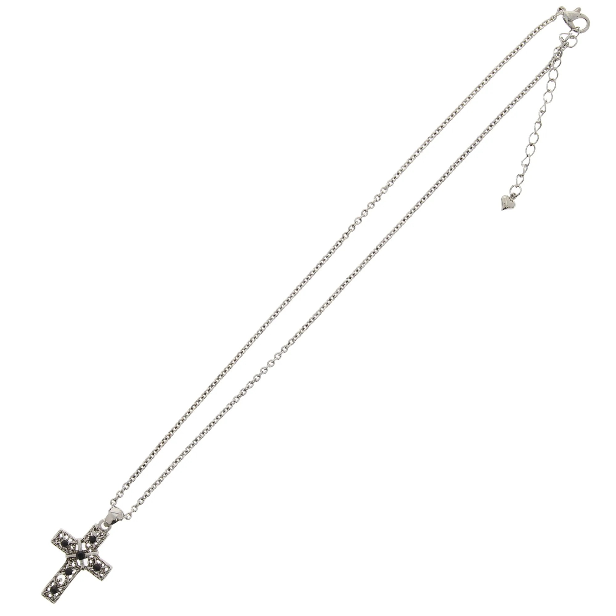 Crystal Stone Cross Necklace