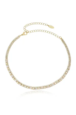 Dainty Crystal Strands Choker