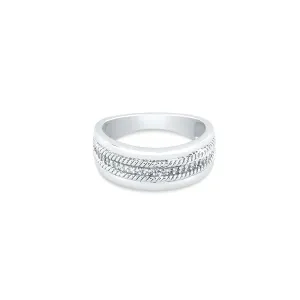 Diamond Band White Gold Ring