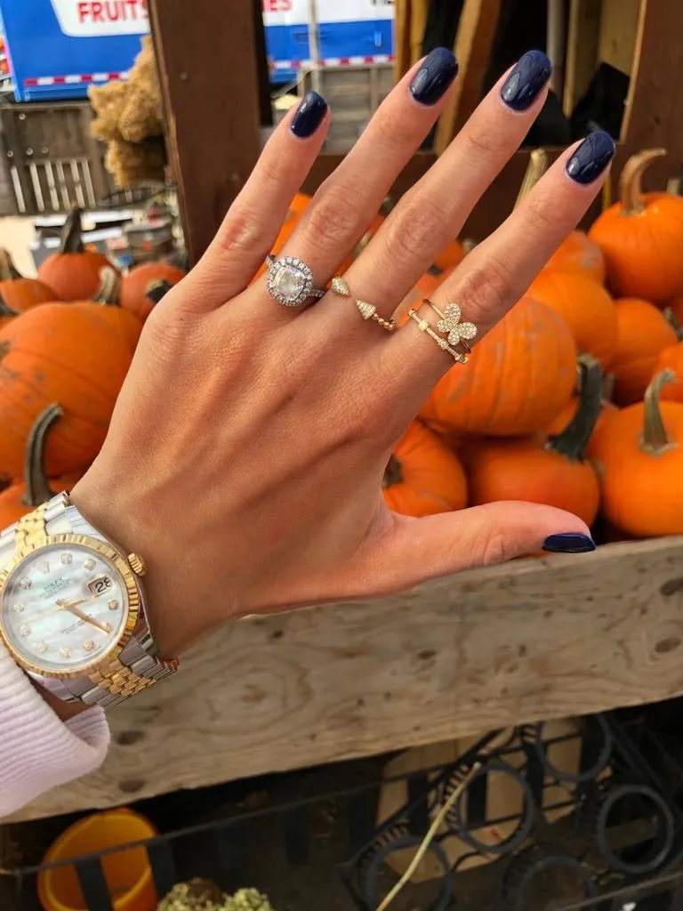 Diamond Butterfly Ring