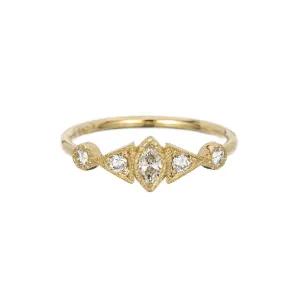 Diamond Marquise Duo Deco Ring