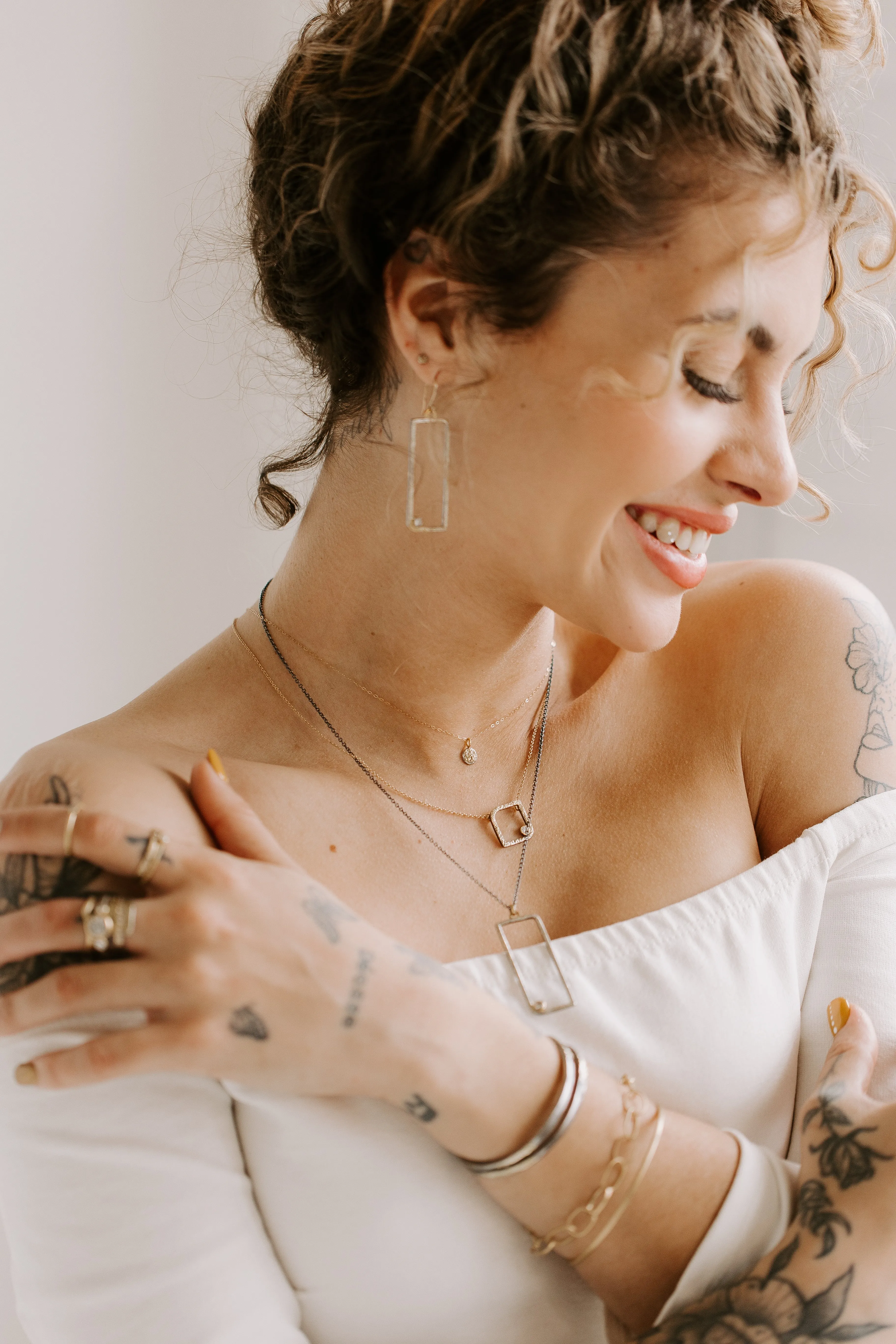 Dusted Pebble Necklaces