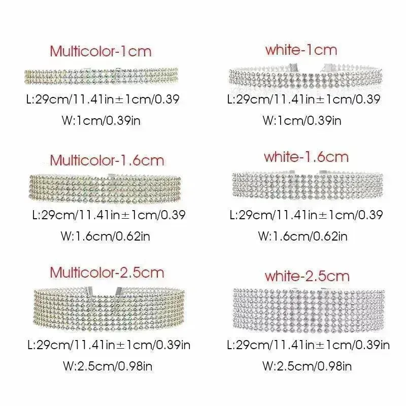 Fashion Women Full Crystal Rhinestone Choker Necklace Wedding Jewelry Chokers Necklaces for Women