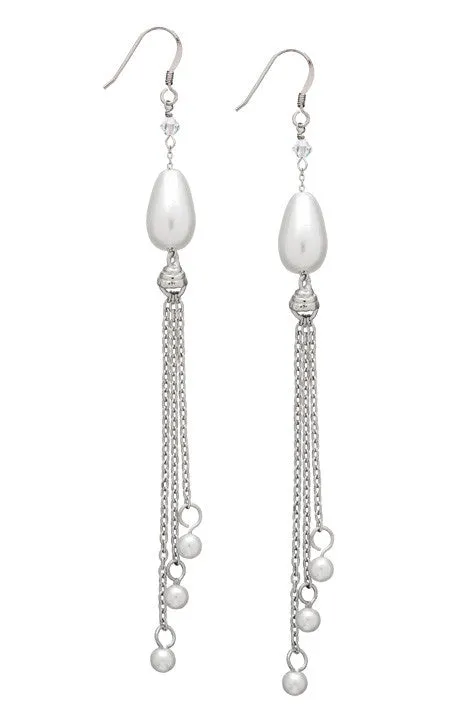 French Wires Pearl Earrings Trio - Sterling Silver