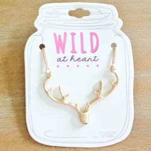 Gold Antler 18" Necklace