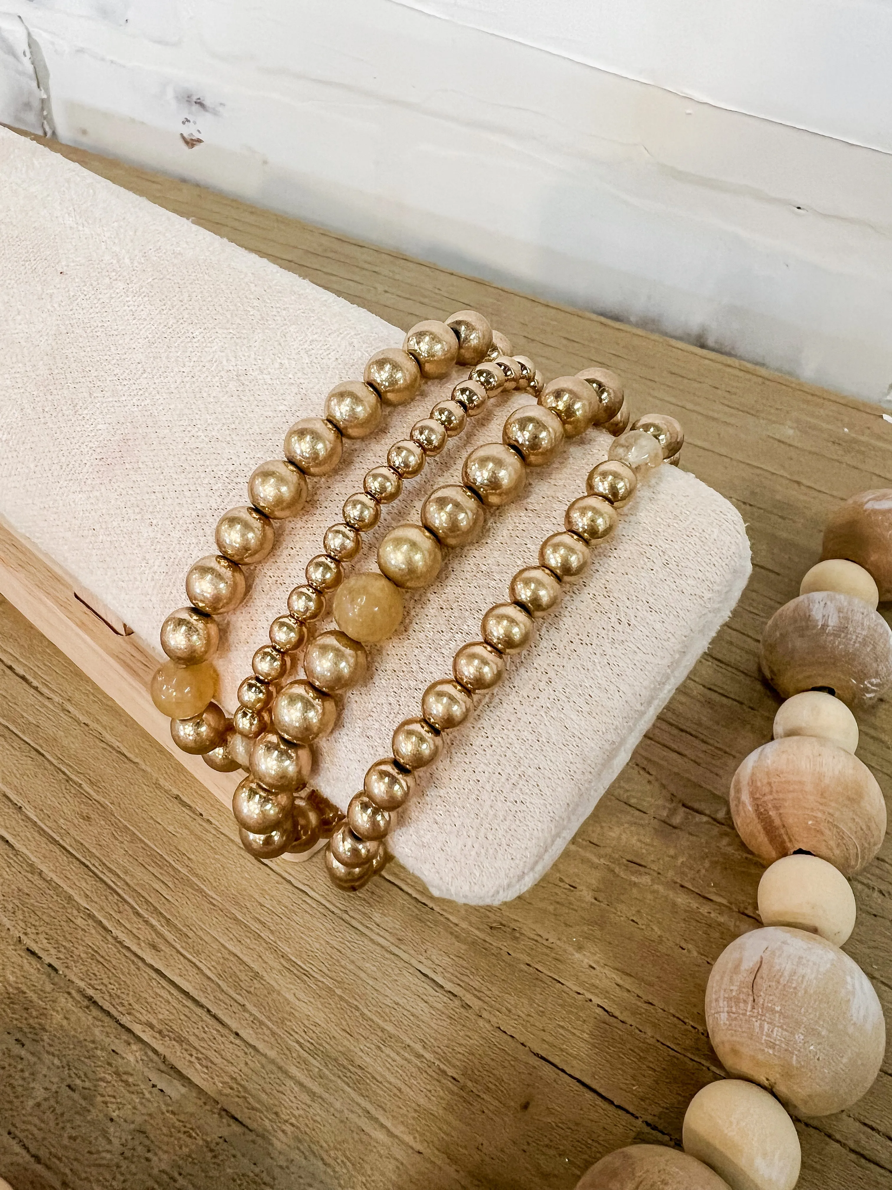 Gold Bead Bracelets