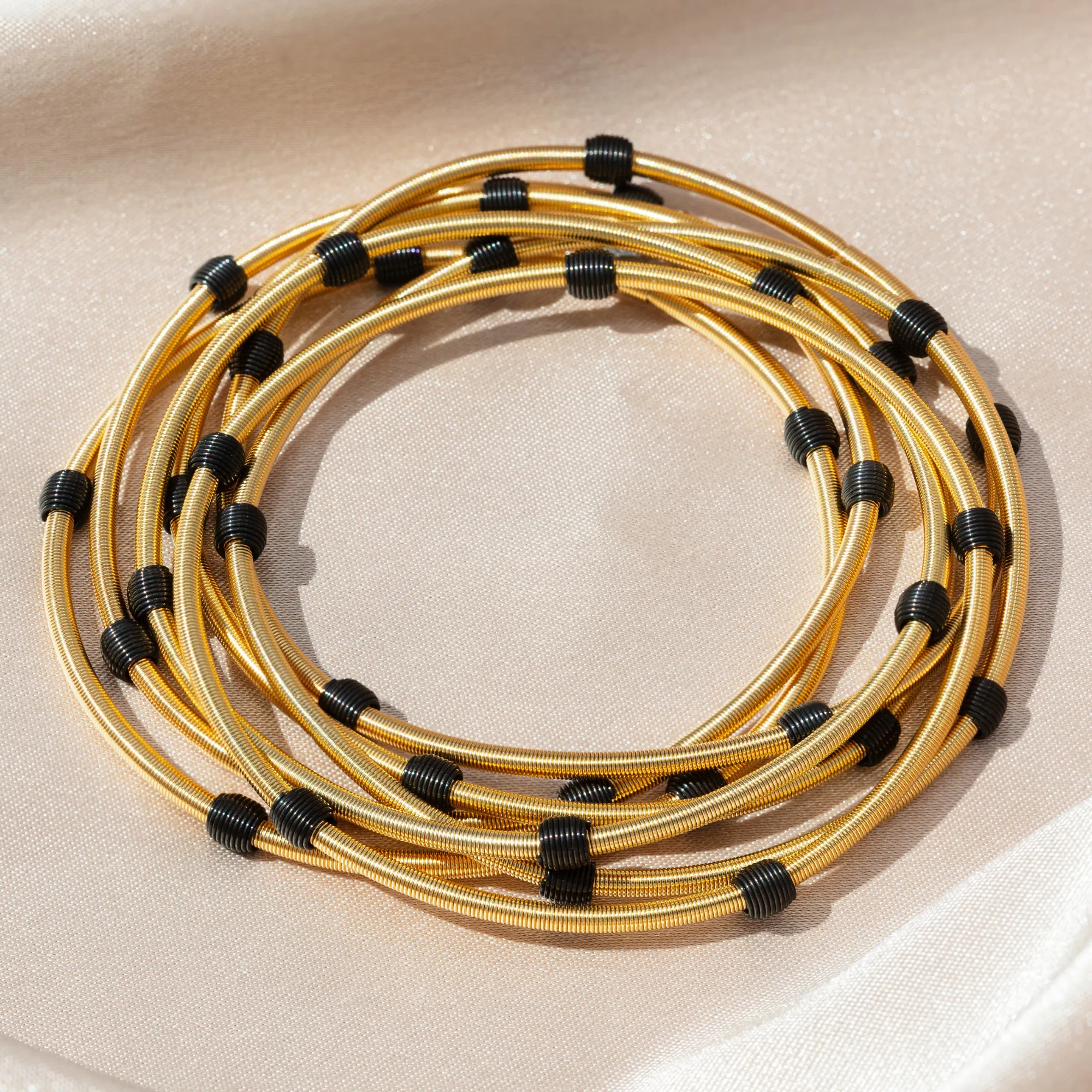 Gold Beaded DIA Bracelets