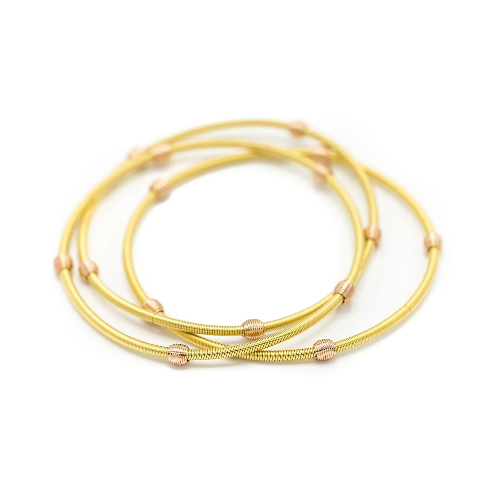 Gold Beaded DIA Bracelets