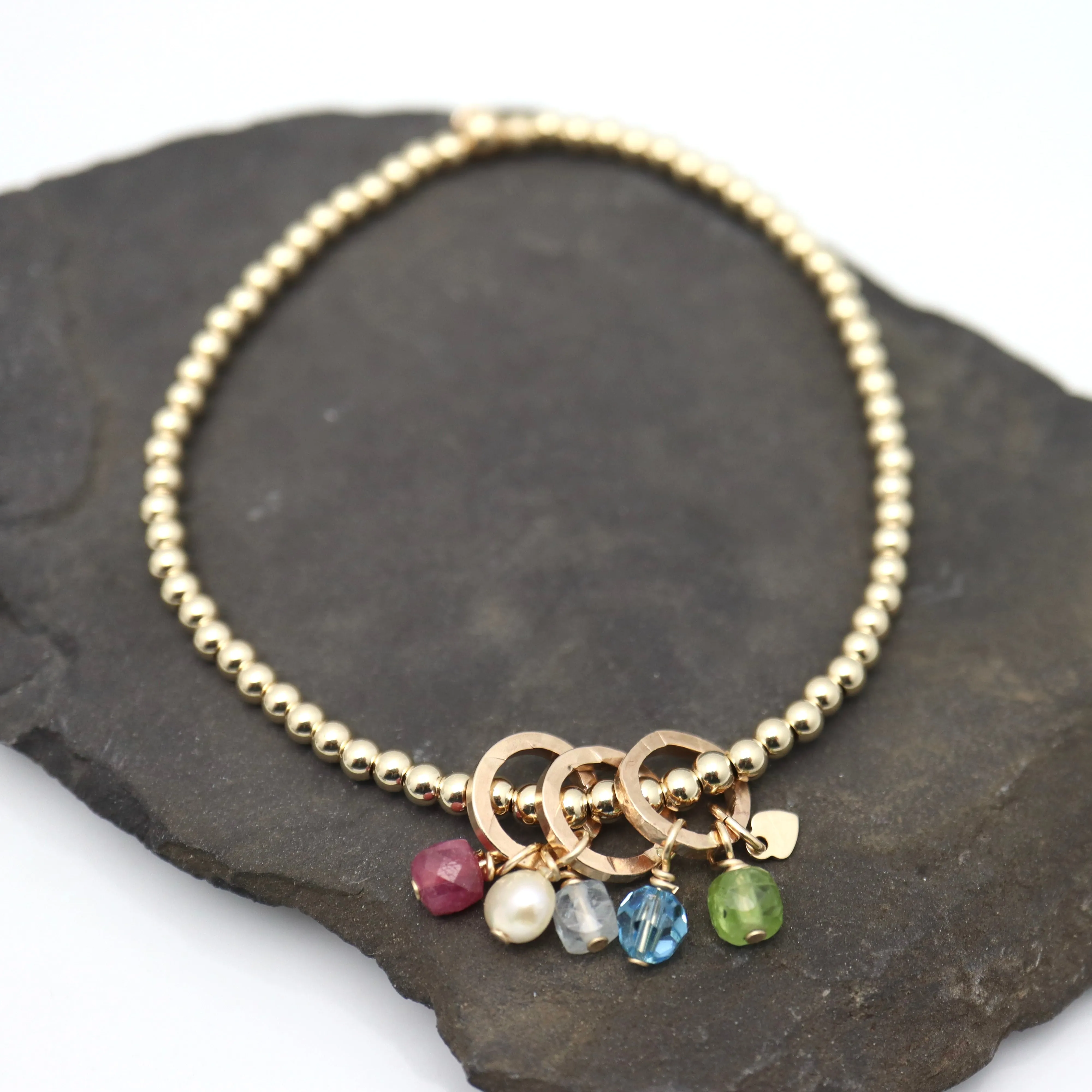 GOLD Birthstone Friendship Bracelets