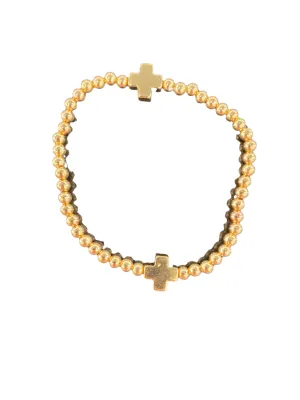 Gold Cross Bracelet