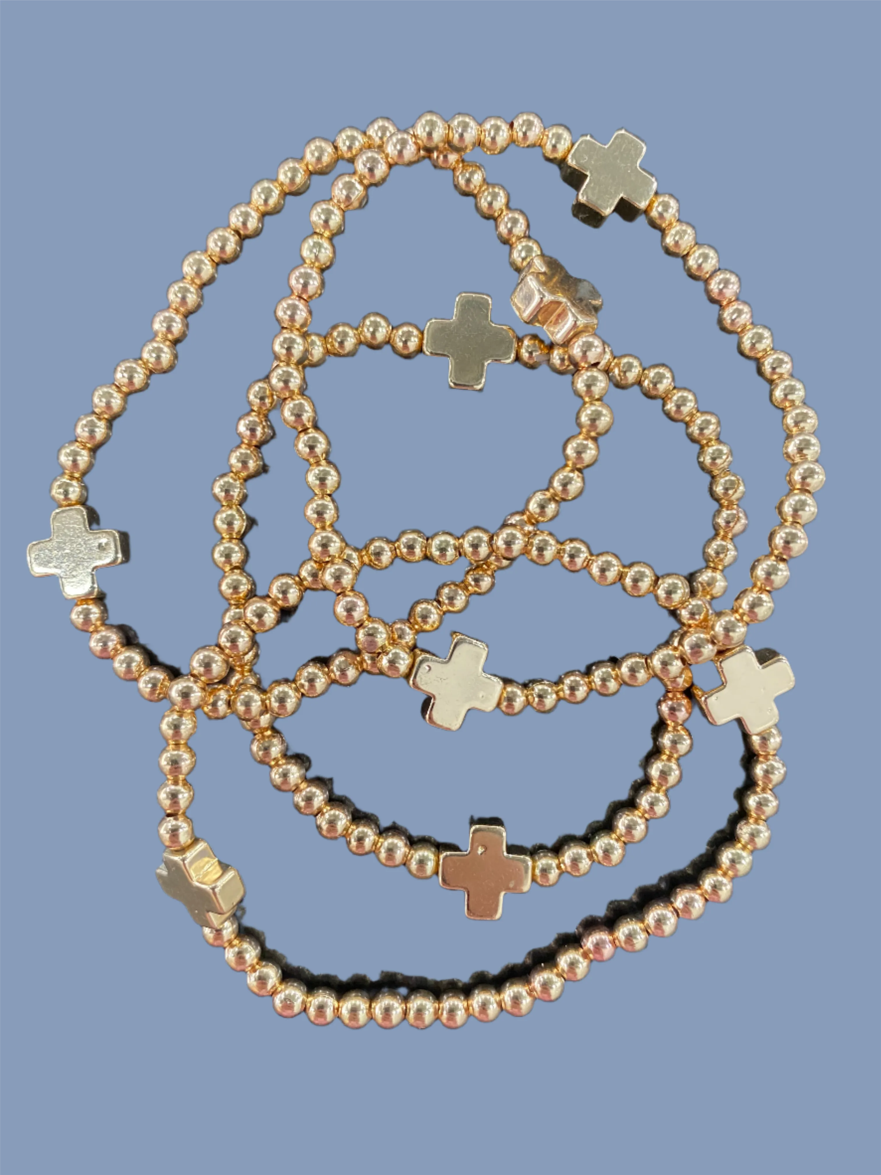 Gold Cross Bracelet