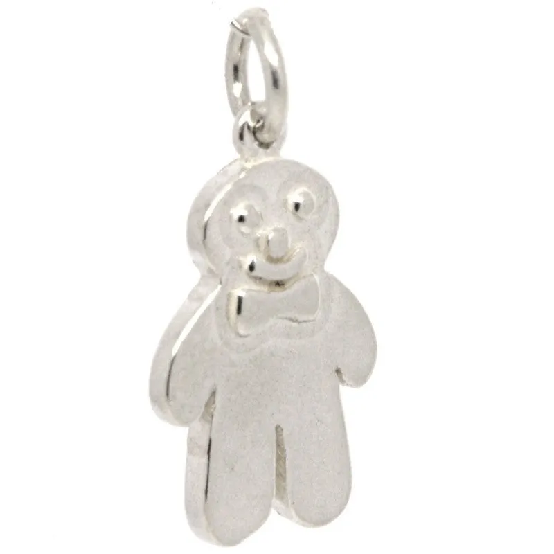 Gold Gingerbread Man Biscuit Charm