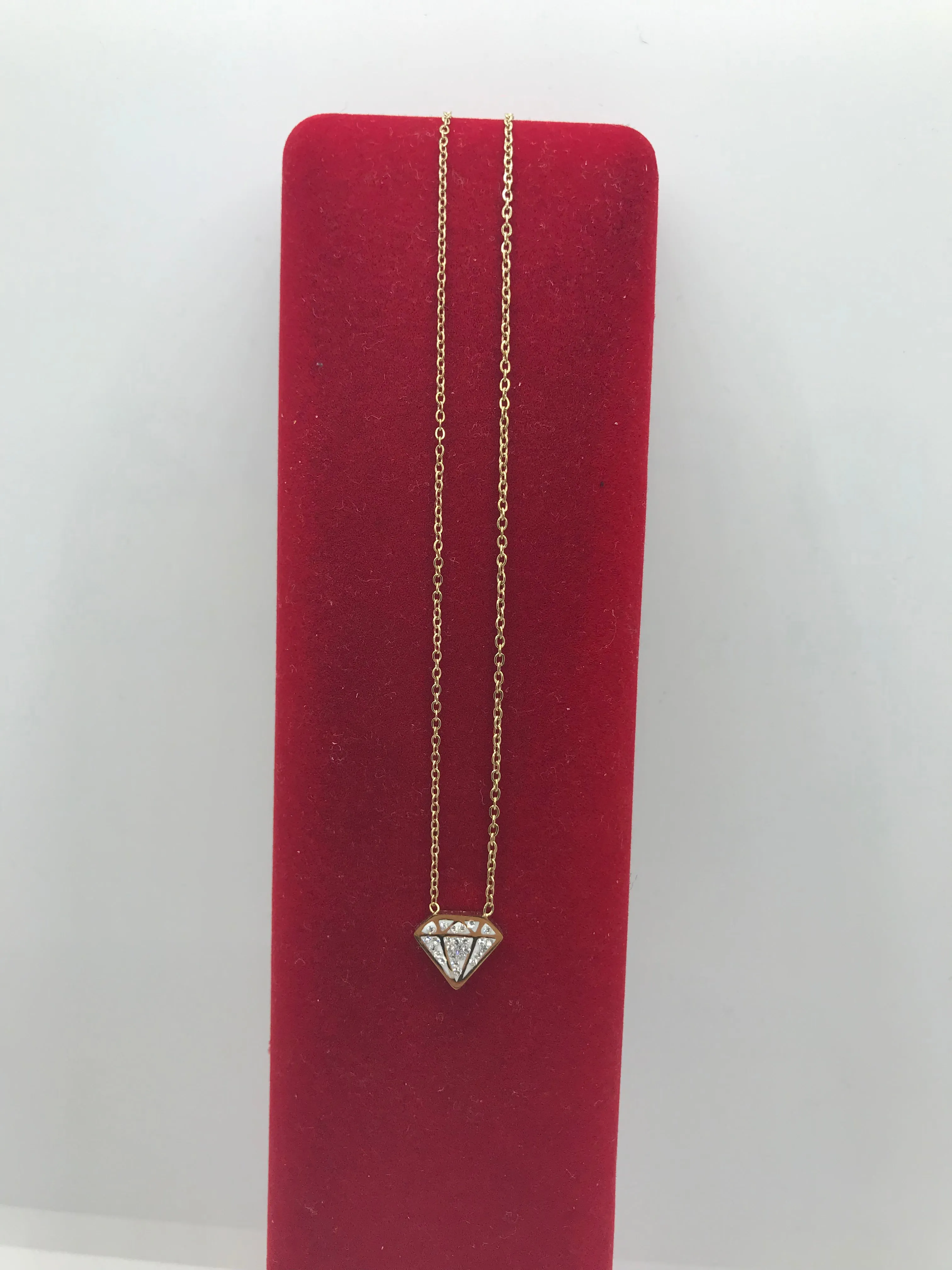 Gold plated diamond necklaces