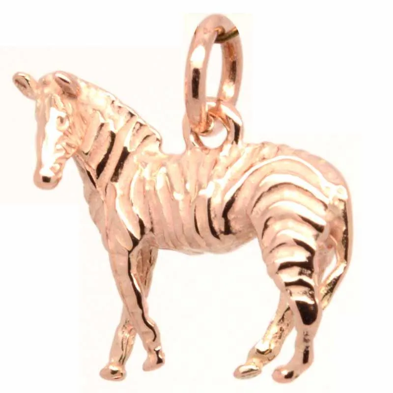 Gold Zebra Charm