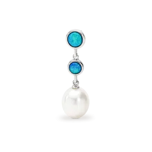 Ikecho Silver Light Opal Pendant