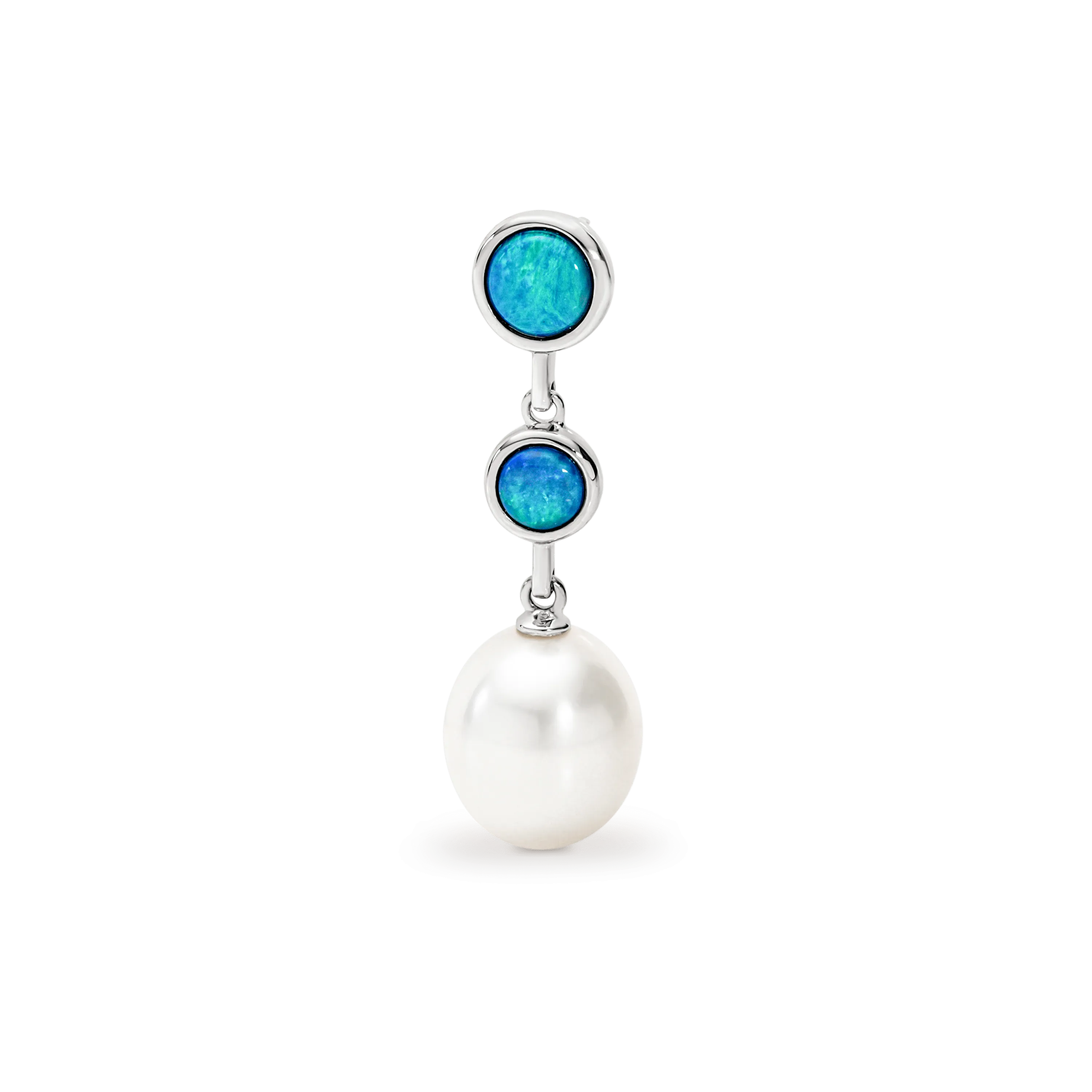 Ikecho Silver Light Opal Pendant