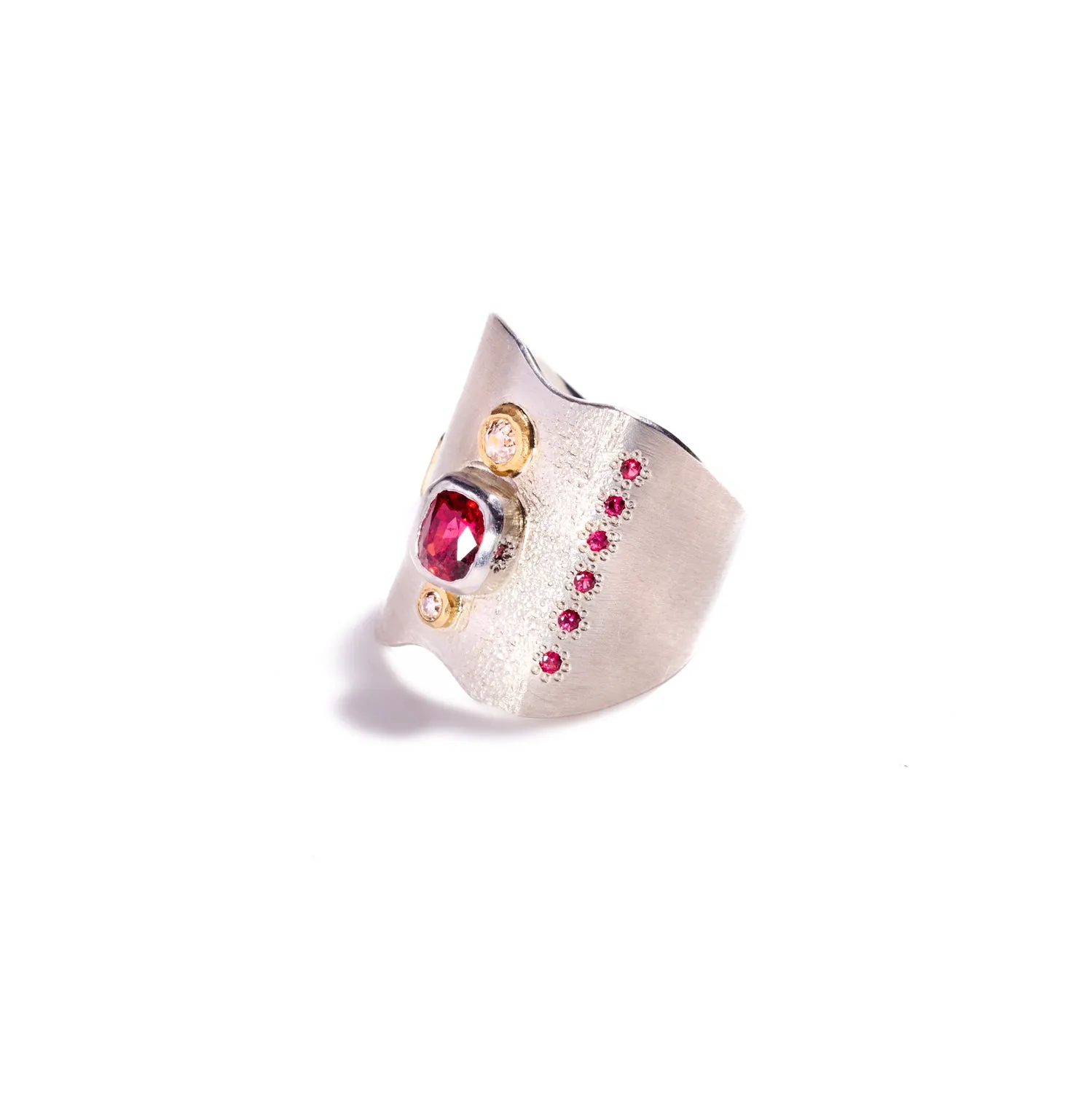 Jedi Red Spinel Elongated Ring