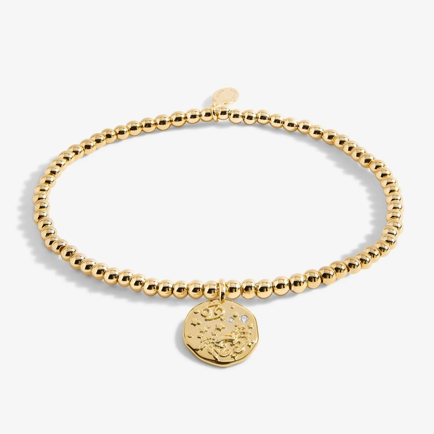 Joma Jewellery Gold Star Sign A Little 'Cancer' Bracelet