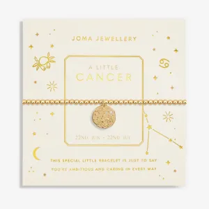 Joma Jewellery Gold Star Sign A Little 'Cancer' Bracelet