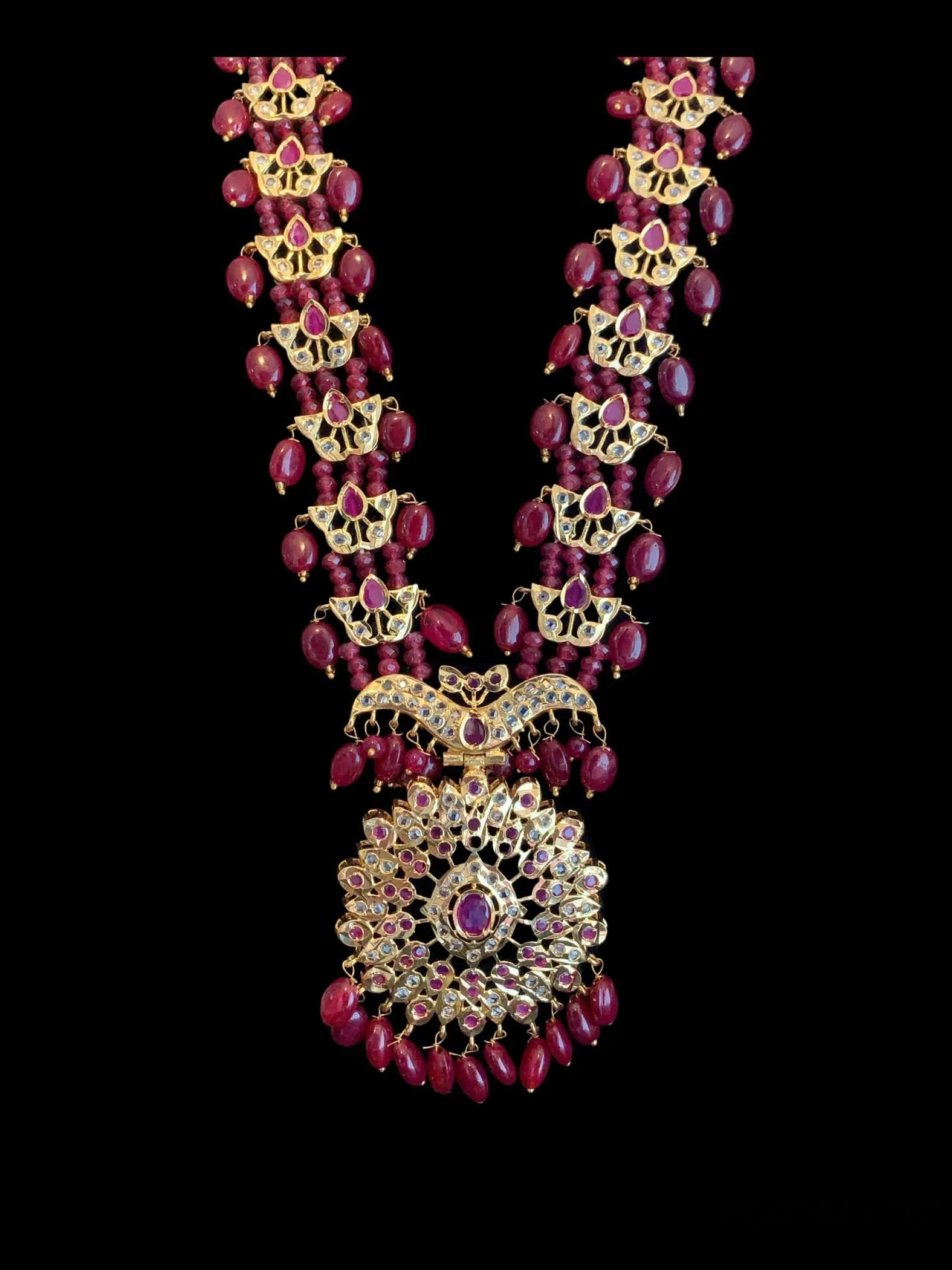 Kashf hyderabadi Rani haar in rubies  ( SHIPS IN 3 WEEKS )